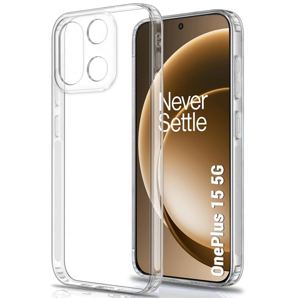 thegiftkart best camera protection back cover case for oneplus 15 5g | ultra clear soft case | inbuilt dust plugs & anti slip grip | slim & protective cover for oneplus 15 5g (silicone, transparent) thegiftkart best camera protection back cover case for oneplus 15 5g | ultra clear soft case | inbuilt dust plugs & anti slip grip | slim & protective cover for oneplus 15 5g (silicone, transparent)