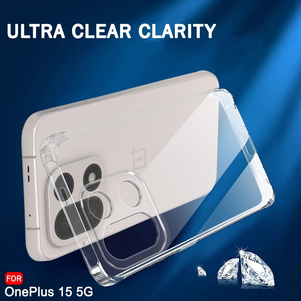 thegiftkart best camera protection back cover case for oneplus 15 5g | ultra clear soft case | inbuilt dust plugs & anti slip grip | slim & protective cover for oneplus 15 5g (silicone, transparent) thegiftkart best camera protection back cover case for oneplus 15 5g | ultra clear soft case | inbuilt dust plugs & anti slip grip | slim & protective cover for oneplus 15 5g (silicone, transparent)