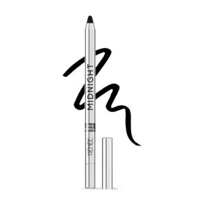 renee midnight kohl kajal pencil | waterproof, smudgeproof with sharpener | 24 hours long stay | darkest black | one swipe application | vitamin e, olive oil and castor oil | matte finish |1.5 gm