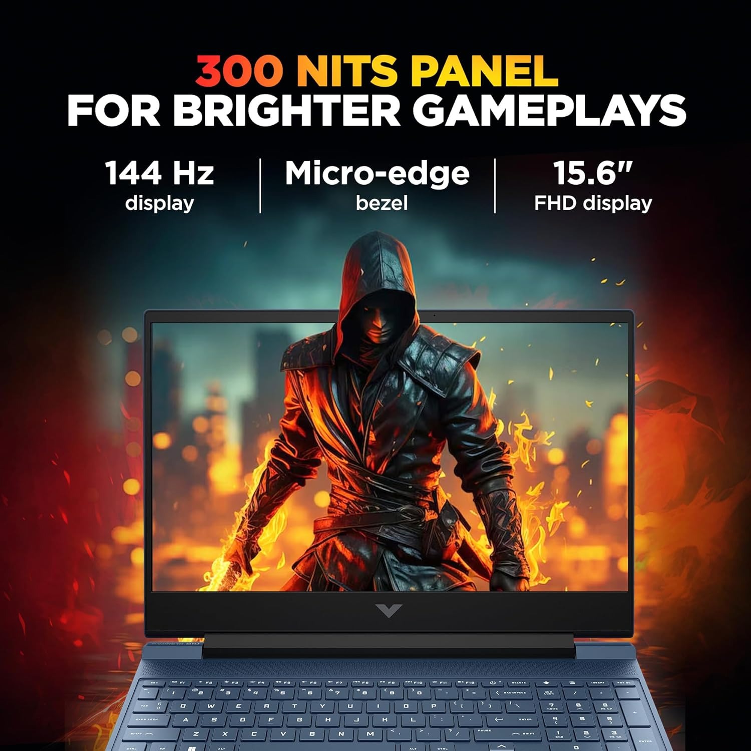 hp smartchoice victus, amd ryzen 5 8645hs, 6gb rtx 3050, 31 tops, 16gb ddr5(upgradeable) 512gb ssd, 144hz, 300nits, fhd, 15.6"/39.6cm, win11, m365* office24, blue, 2.3kg, fb3009ax, ai gaming laptop【6 core amd ryzen 5 8645hs】experience the power of 12 threads and a 16mb l3 cache, designed for serious gaming and multitasking. stay cool under pressure with the updated thermals. 【6gb nvidia geforce rtx 3050 laptop gpu】unlock immersive gaming experiences with dedicated graphics that deliver impressive 3d rendering and data processing for your favorite games. 【high speed memory and storage】16gb ddr5 ram and 512 gb pcie gen4 nvme tlc m.2 ssd offer lightning fast data transfer rates for seamless gameplay and quick load times. 【popular games】play all your favorite games like counterstrike, call of duty, gta v, cyberpunk 2077, world of warcraft, minecraft, the witcher 3, god of war 4, fifa 23, gotham knights, and more. 【micro edge display】enjoy a captivating visual experience on a 15.6" fhd display, featuring a rapid 144hz refresh rate, anti glare screen, for an unparalleled gaming experience hp smartchoice victus, amd ryzen 5 8645hs, 6gb rtx 3050, 31 tops, 16gb ddr5(upgradeable) 512gb ssd, 144hz, 300nits, fhd, 15.6"/39.6cm, win11, m365* office24, blue, 2.3kg, fb3009ax, ai gaming laptop【6 core amd ryzen 5 8645hs】experience the power of 12 threads and a 16mb l3 cache, designed for serious gaming and multitasking. stay cool under pressure with the updated thermals. 【6gb nvidia geforce rtx 3050 laptop gpu】unlock immersive gaming experiences with dedicated graphics that deliver impressive 3d rendering and data processing for your favorite games. 【high speed memory and storage】16gb ddr5 ram and 512 gb pcie gen4 nvme tlc m.2 ssd offer lightning fast data transfer rates for seamless gameplay and quick load times. 【popular games】play all your favorite games like counterstrike, call of duty, gta v, cyberpunk 2077, world of warcraft, minecraft, the witcher 3, god of war 4, fifa 23, gotham knights, and more. 【micro edge display】enjoy a captivating visual experience on a 15.6" fhd display, featuring a rapid 144hz refresh rate, anti glare screen, for an unparalleled gaming experience