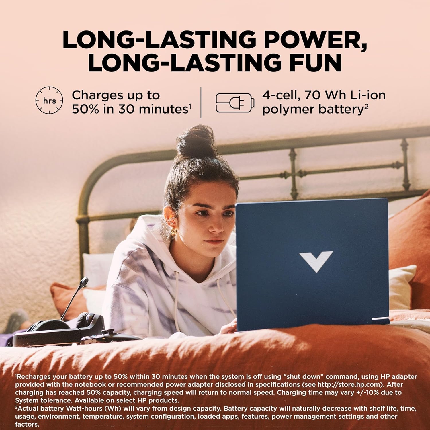 hp smartchoice victus, amd ryzen 5 8645hs, 6gb rtx 3050, 31 tops, 16gb ddr5(upgradeable) 512gb ssd, 144hz, 300nits, fhd, 15.6"/39.6cm, win11, m365* office24, blue, 2.3kg, fb3009ax, ai gaming laptop【6 core amd ryzen 5 8645hs】experience the power of 12 threads and a 16mb l3 cache, designed for serious gaming and multitasking. stay cool under pressure with the updated thermals. 【6gb nvidia geforce rtx 3050 laptop gpu】unlock immersive gaming experiences with dedicated graphics that deliver impressive 3d rendering and data processing for your favorite games. 【high speed memory and storage】16gb ddr5 ram and 512 gb pcie gen4 nvme tlc m.2 ssd offer lightning fast data transfer rates for seamless gameplay and quick load times. 【popular games】play all your favorite games like counterstrike, call of duty, gta v, cyberpunk 2077, world of warcraft, minecraft, the witcher 3, god of war 4, fifa 23, gotham knights, and more. 【micro edge display】enjoy a captivating visual experience on a 15.6" fhd display, featuring a rapid 144hz refresh rate, anti glare screen, for an unparalleled gaming experience hp smartchoice victus, amd ryzen 5 8645hs, 6gb rtx 3050, 31 tops, 16gb ddr5(upgradeable) 512gb ssd, 144hz, 300nits, fhd, 15.6"/39.6cm, win11, m365* office24, blue, 2.3kg, fb3009ax, ai gaming laptop【6 core amd ryzen 5 8645hs】experience the power of 12 threads and a 16mb l3 cache, designed for serious gaming and multitasking. stay cool under pressure with the updated thermals. 【6gb nvidia geforce rtx 3050 laptop gpu】unlock immersive gaming experiences with dedicated graphics that deliver impressive 3d rendering and data processing for your favorite games. 【high speed memory and storage】16gb ddr5 ram and 512 gb pcie gen4 nvme tlc m.2 ssd offer lightning fast data transfer rates for seamless gameplay and quick load times. 【popular games】play all your favorite games like counterstrike, call of duty, gta v, cyberpunk 2077, world of warcraft, minecraft, the witcher 3, god of war 4, fifa 23, gotham knights, and more. 【micro edge display】enjoy a captivating visual experience on a 15.6" fhd display, featuring a rapid 144hz refresh rate, anti glare screen, for an unparalleled gaming experience