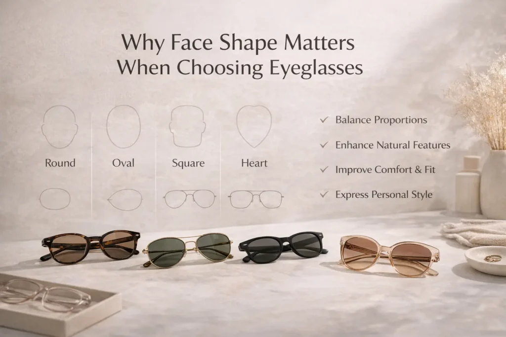 How to Choose the Right Eyeglasses for Your Face Shape (Males & Females) Why Is Face Shape Important in Selecting Eyeglasses?
