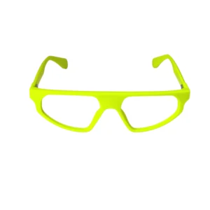 Home neon green full rim rectangular eyeglass frame – lightweight unisex optical frame