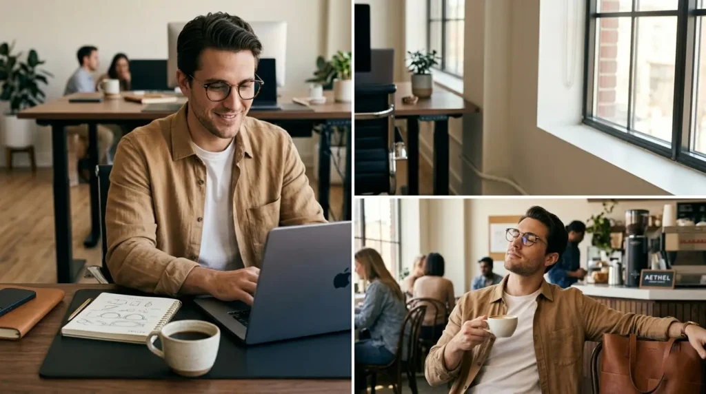 Why You Should Invest in Premium Eyewear Professional wearing lightweight premium glasses comfortably during daily work and lifestyle activities.